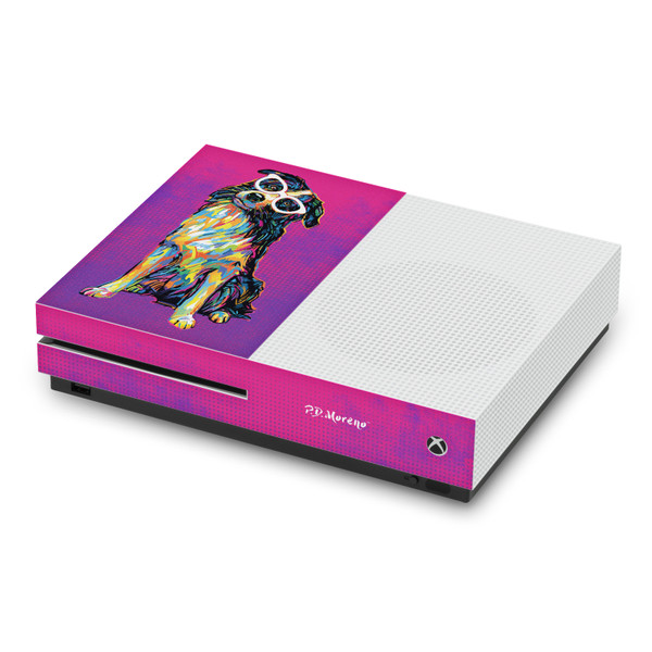 P.D. Moreno Animals II Border Collie Vinyl Sticker Skin Decal Cover for Microsoft Xbox One S Console