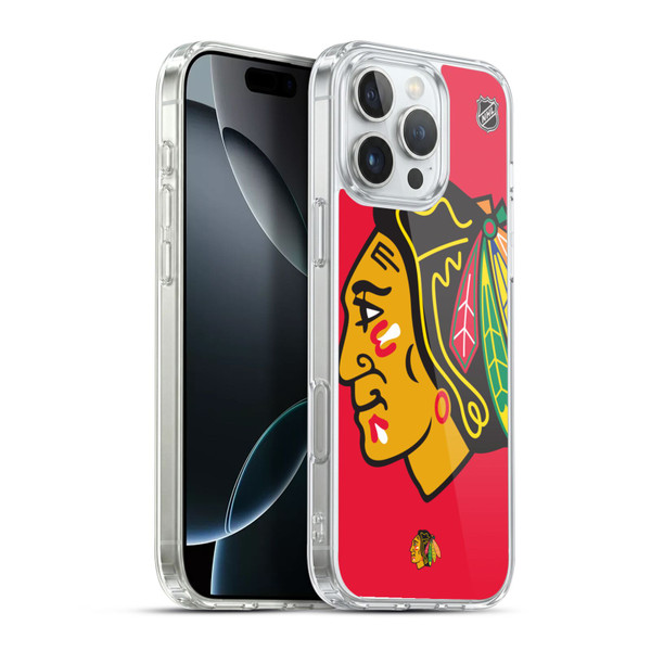 NHL Chicago Blackhawks Oversized Soft Gel Case for Apple iPhone 16 Pro Max & MagSafe