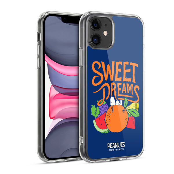 Peanuts Naturally Sweet Sweet Dreams Snoopy Soft Gel Case for Apple iPhone 11