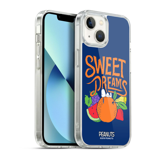 Peanuts Naturally Sweet Sweet Dreams Snoopy Soft Gel Case for Apple iPhone 13