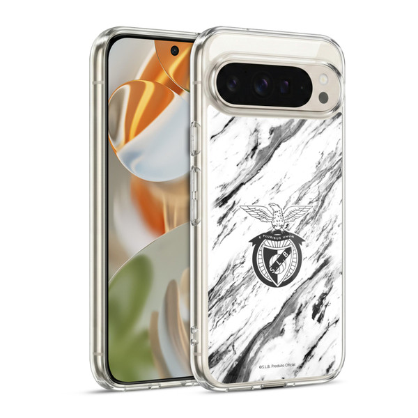 S.L. Benfica 2021/22 Crest Marble Soft Gel Case for Google Pixel 9 / Pixel 9 Pro