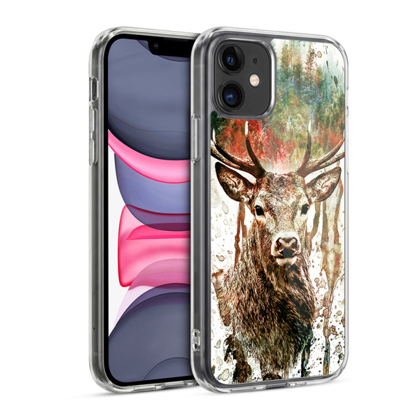 Riza Peker Animals Deer Soft Gel Case for Apple iPhone 11