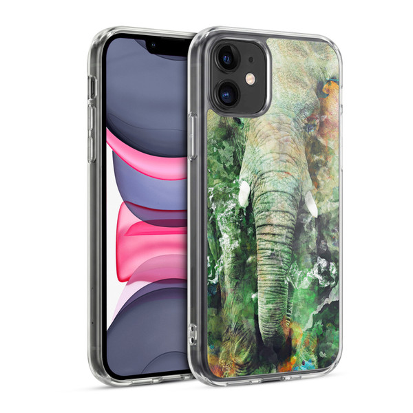 Riza Peker Animals Elephant Soft Gel Case for Apple iPhone 11