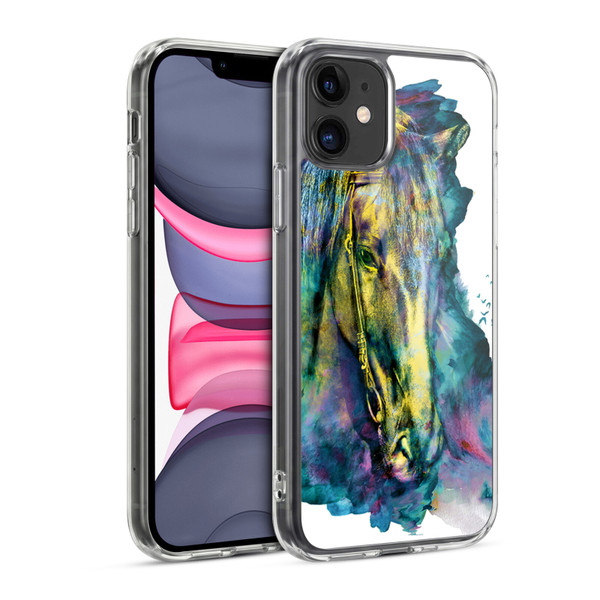 Riza Peker Animals Horse Soft Gel Case for Apple iPhone 11