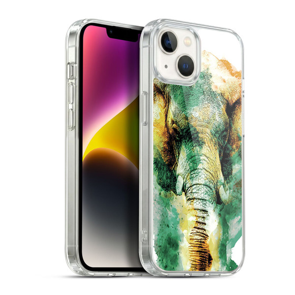 Riza Peker Animals Wild Africa Soft Gel Case for Apple iPhone 14 Plus & MagSafe