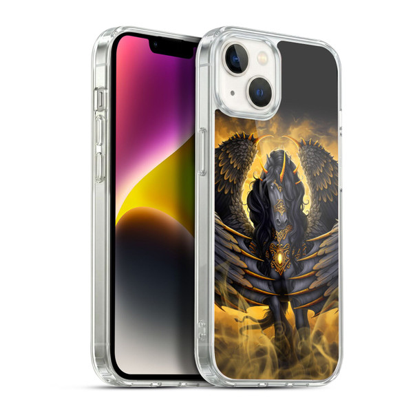 Sarah Richter Animals Gothic Pegasus Soft Gel Case for Apple iPhone 14 Plus & MagSafe