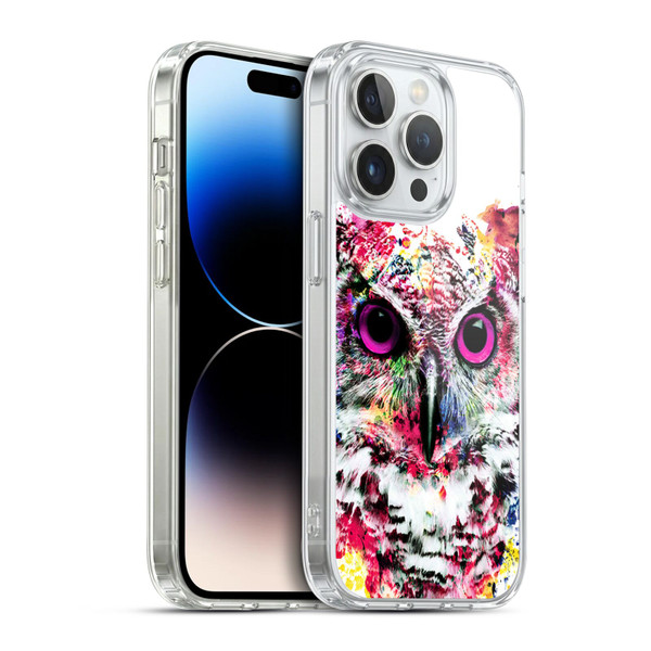 Riza Peker Animals Owl Soft Gel Case for Apple iPhone 14 Pro & MagSafe