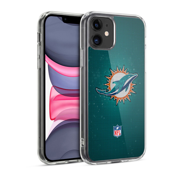 NFL Miami Dolphins Artwork LED Soft Gel Case for Apple iPhone 11
