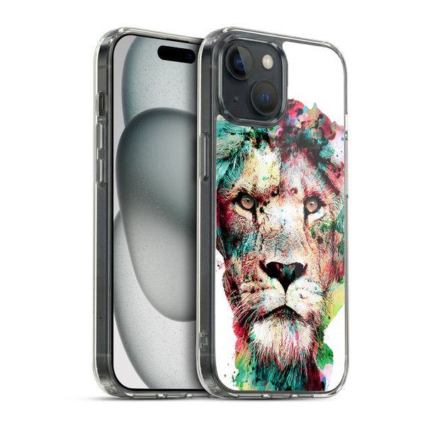 Riza Peker Animals The King Soft Gel Case for Apple iPhone 15 & MagSafe