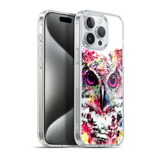 Riza Peker Animals Owl Soft Gel Case for Apple iPhone 15 Pro Max & MagSafe