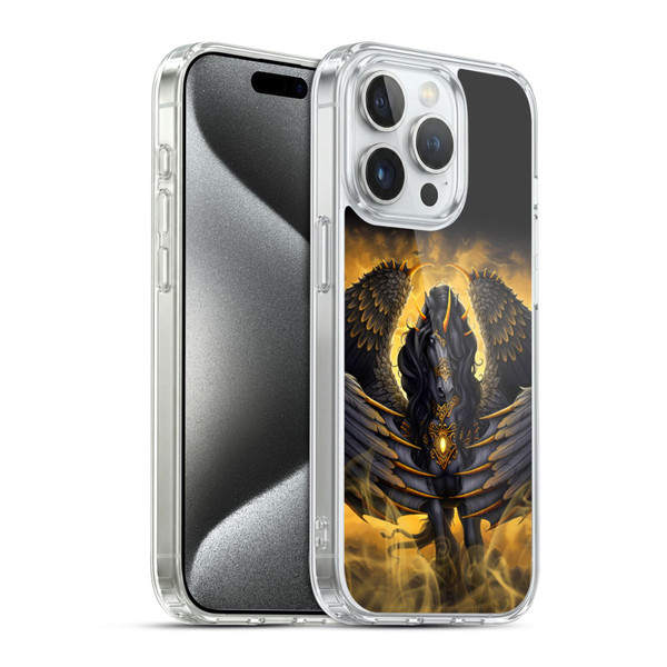 Sarah Richter Animals Gothic Pegasus Soft Gel Case for Apple iPhone 15 Pro & MagSafe
