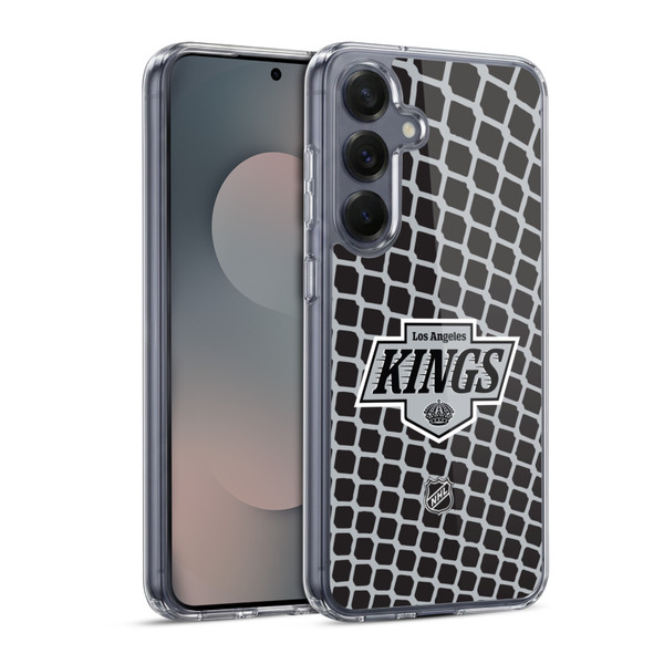 NHL Los Angeles Kings Net Pattern Soft Gel Case for Samsung Galaxy S25 & MagSafe