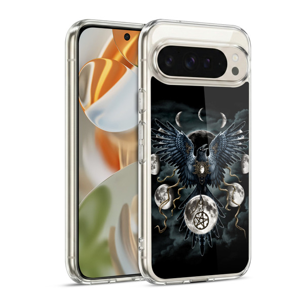Sarah Richter Animals Gothic Black Raven Soft Gel Case for Google Pixel 9 / Pixel 9 Pro