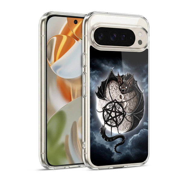 Sarah Richter Animals Gothic Dragon Bat & Moon Soft Gel Case for Google Pixel 9 / Pixel 9 Pro