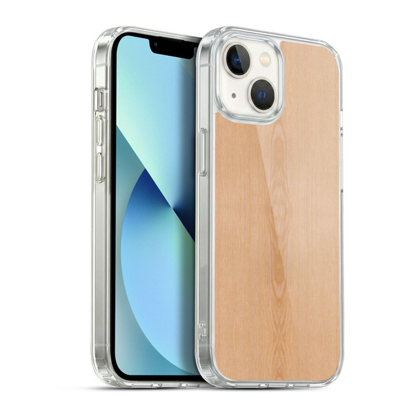 PLdesign Wood And Rust Prints Light Brown Grain Soft Gel Case for Apple iPhone 13