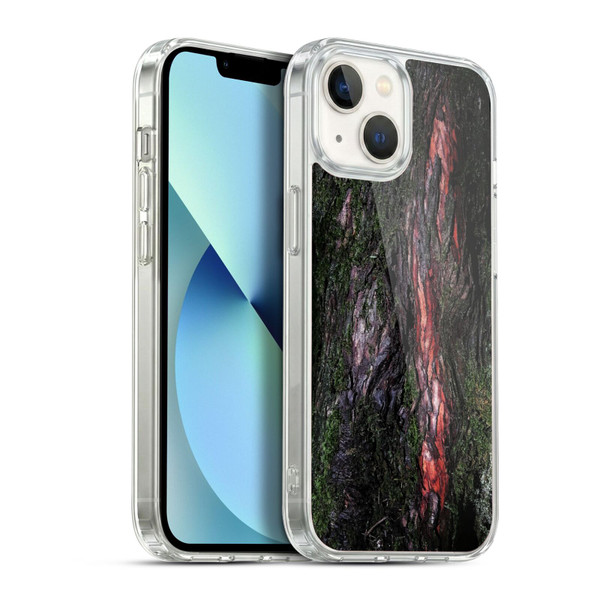 PLdesign Wood And Rust Prints Mossy Wood Bark Soft Gel Case for Apple iPhone 13