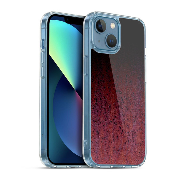 PLdesign Wood And Rust Prints Ombre Soft Gel Case for Apple iPhone 13 Mini & MagSafe