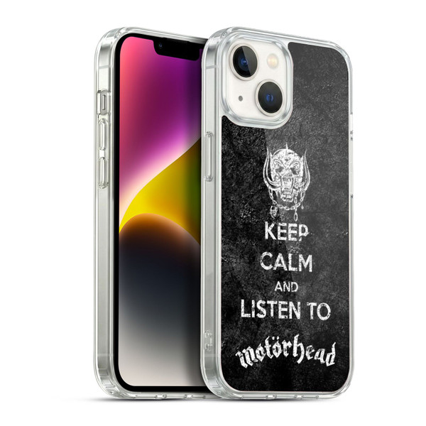 Motorhead Key Art Keep Calm Soft Gel Case for Apple iPhone 14