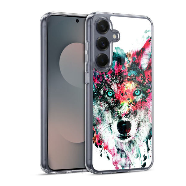 Riza Peker Animals Wolf Soft Gel Case for Samsung Galaxy S25 & MagSafe