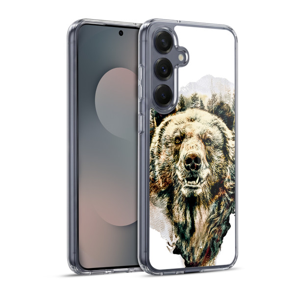 Riza Peker Animals Bear Soft Gel Case for Samsung Galaxy S25+ & MagSafe