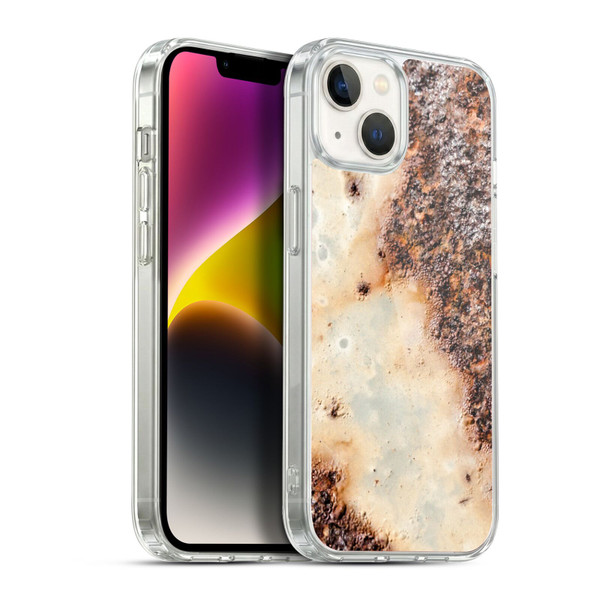 PLdesign Wood And Rust Prints Rusty Metal Texture Soft Gel Case for Apple iPhone 14 Plus & MagSafe