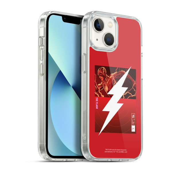 The Flash 2023 Graphics Barry Allen Logo Soft Gel Case for Apple iPhone 13