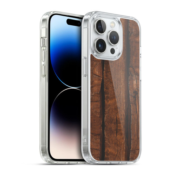 PLdesign Wood And Rust Prints Rustic Brown Old Wood Soft Gel Case for Apple iPhone 14 Pro & MagSafe