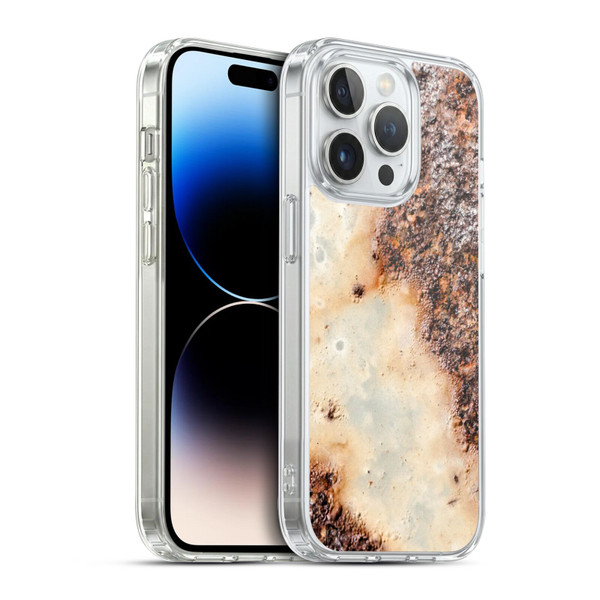 PLdesign Wood And Rust Prints Rusty Metal Texture Soft Gel Case for Apple iPhone 14 Pro & MagSafe