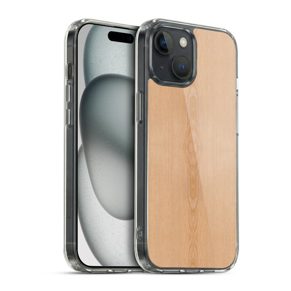 PLdesign Wood And Rust Prints Light Brown Grain Soft Gel Case for Apple iPhone 15 & MagSafe