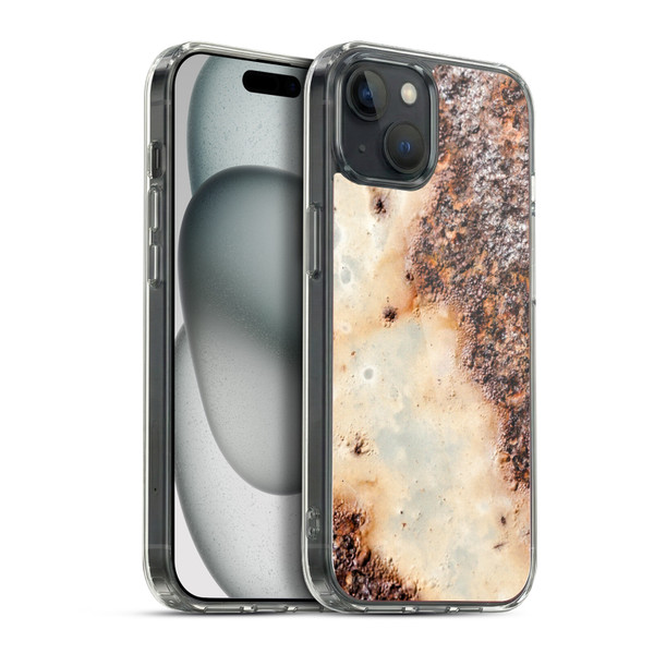 PLdesign Wood And Rust Prints Rusty Metal Texture Soft Gel Case for Apple iPhone 15 Plus & MagSafe