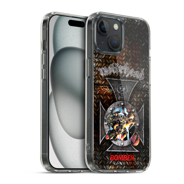 Motorhead Key Art Bomber Cross Soft Gel Case for Apple iPhone 15 & MagSafe
