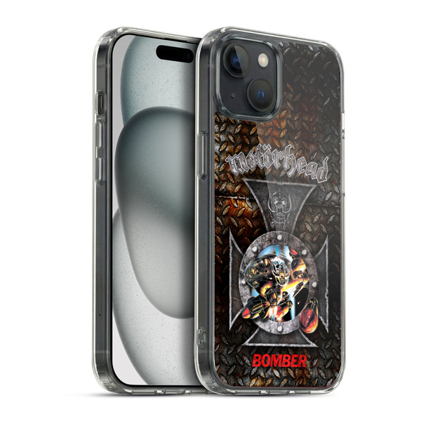 Motorhead Key Art Bomber Cross Soft Gel Case for Apple iPhone 15 Plus & MagSafe