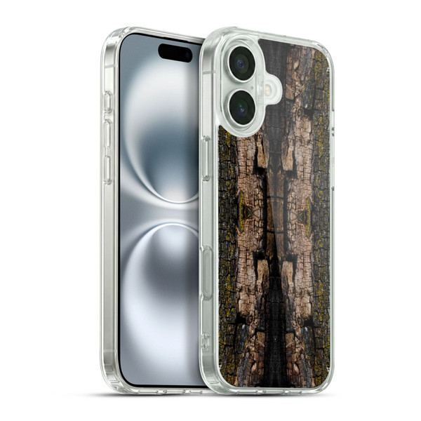 PLdesign Wood And Rust Prints Brown Bark Soft Gel Case for Apple iPhone 16 Plus & MagSafe