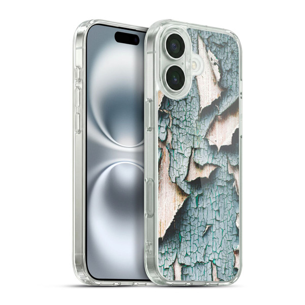 PLdesign Wood And Rust Prints Rustic Old Peeling Apart Soft Gel Case for Apple iPhone 16 Plus & MagSafe