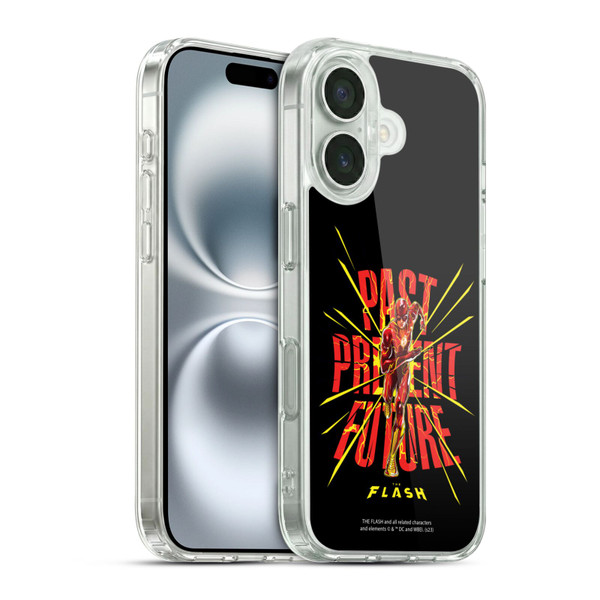 The Flash 2023 Graphics Speed Force Soft Gel Case for Apple iPhone 16 & MagSafe