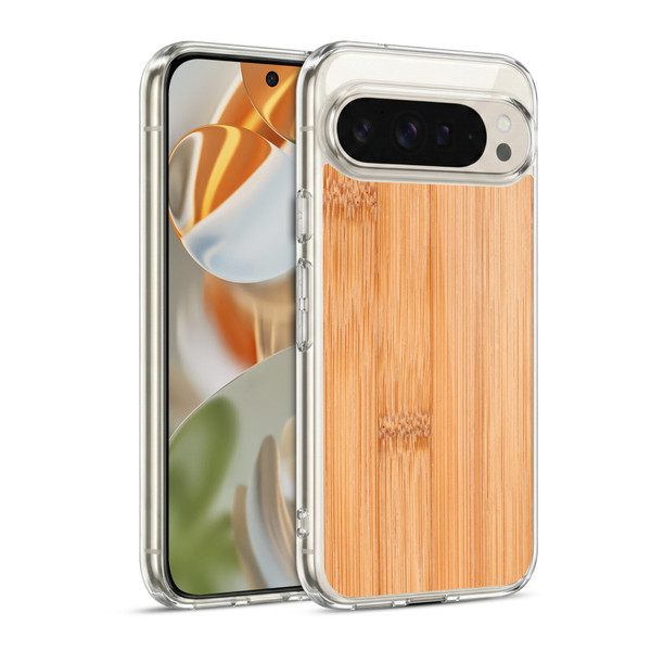 PLdesign Wood And Rust Prints Light Brown Bamboo Soft Gel Case for Google Pixel 9 / Pixel 9 Pro