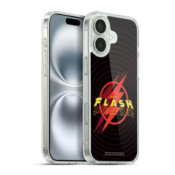 The Flash 2023 Graphics Logo Soft Gel Case for Apple iPhone 16 Plus & MagSafe