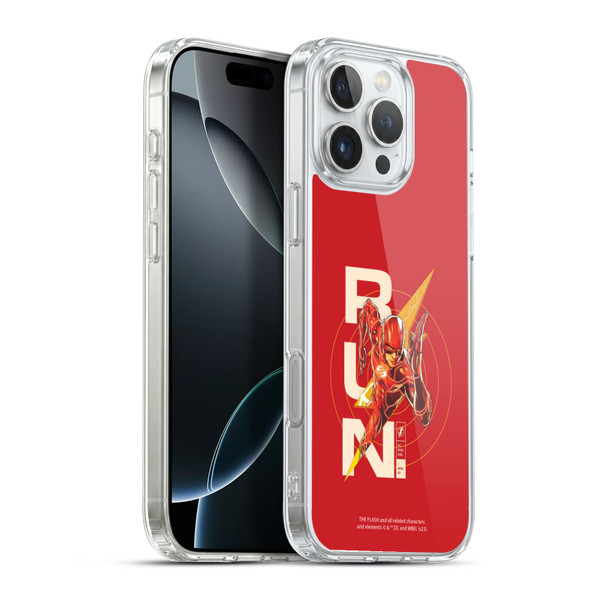 The Flash 2023 Graphics Barry Allen Run Soft Gel Case for Apple iPhone 16 Pro Max & MagSafe