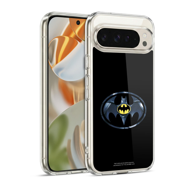 The Flash 2023 Graphics Black Batman Logo Soft Gel Case for Google Pixel 9 / Pixel 9 Pro