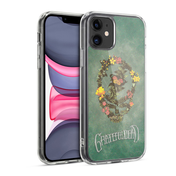Grateful Dead Graphics Floral Logo Soft Gel Case for Apple iPhone 11