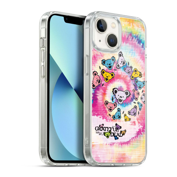 Grateful Dead Graphics Bear Tie Dye Soft Gel Case for Apple iPhone 13