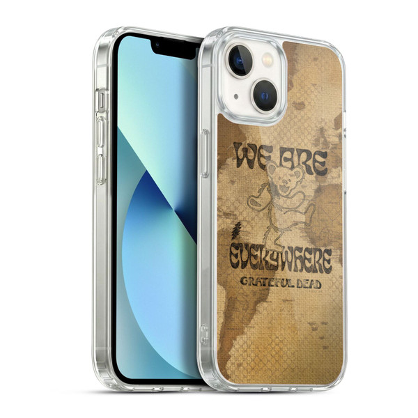 Grateful Dead Graphics Bear Vintage Soft Gel Case for Apple iPhone 13