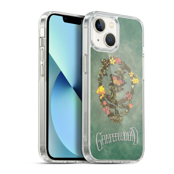 Grateful Dead Graphics Floral Logo Soft Gel Case for Apple iPhone 13