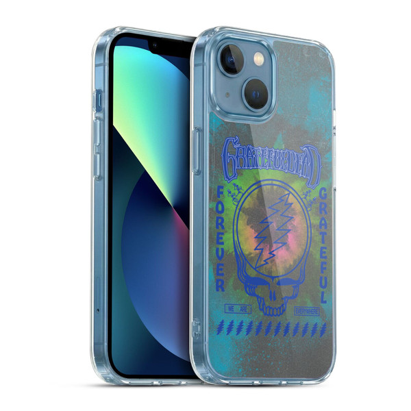 Grateful Dead Graphics Tie Dye Soft Gel Case for Apple iPhone 13 Mini & MagSafe