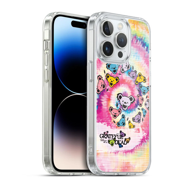 Grateful Dead Graphics Bear Tie Dye Soft Gel Case for Apple iPhone 13 Pro & MagSafe