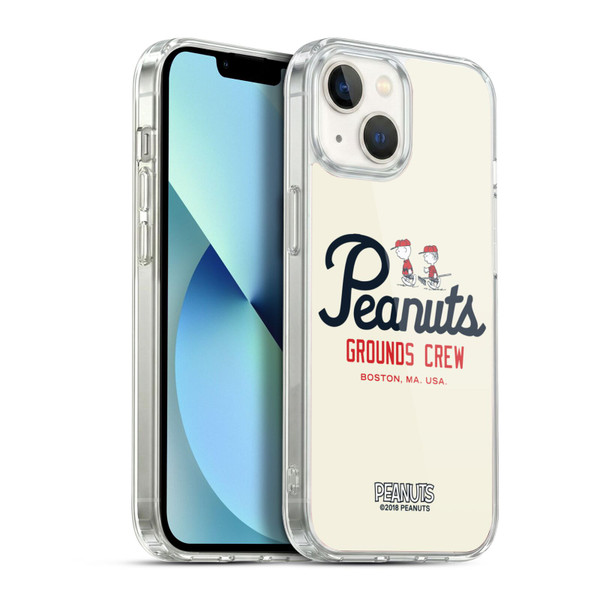 Peanuts Varsity Sports Boston Grounds Crew Soft Gel Case for Apple iPhone 13