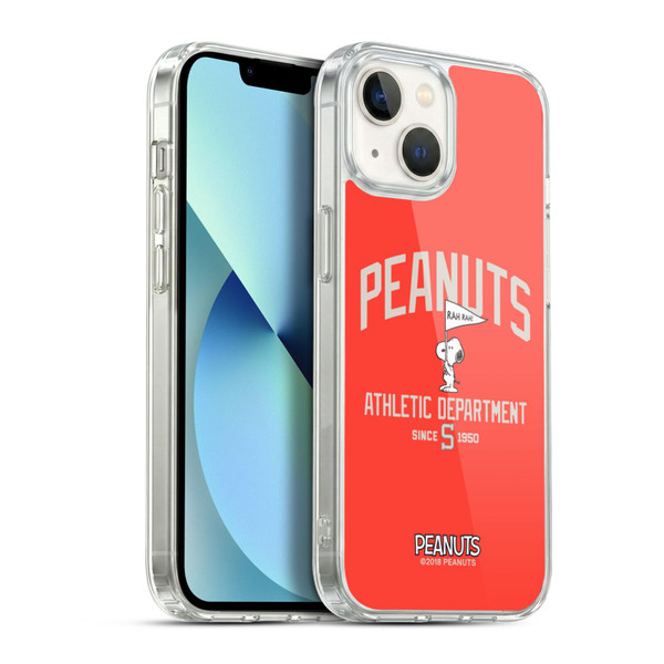 Peanuts Varsity Sports Snoopy Athletic Department Soft Gel Case for Apple iPhone 13