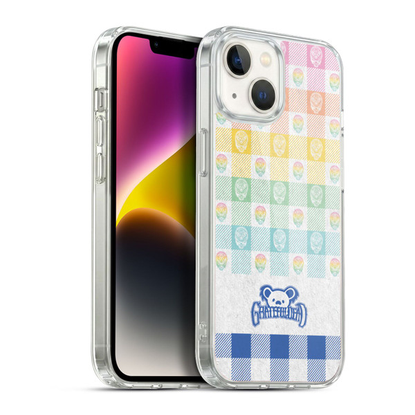 Grateful Dead Graphics Colourful Pattern Soft Gel Case for Apple iPhone 14