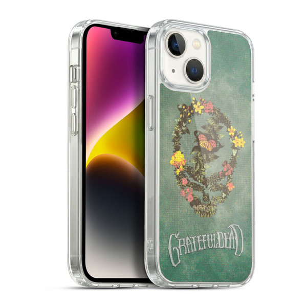 Grateful Dead Graphics Floral Logo Soft Gel Case for Apple iPhone 14
