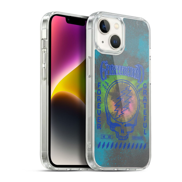 Grateful Dead Graphics Tie Dye Soft Gel Case for Apple iPhone 14